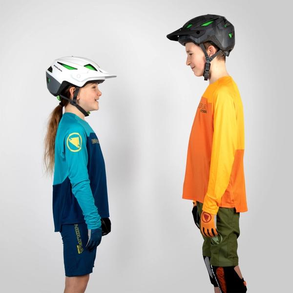 Endura Kid's MT500 Burner L/S Jersey - Tangerine