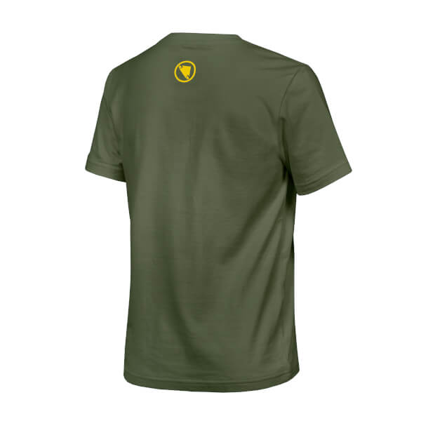 Endura Kid's One Clan Organic Tee Camo - Olive Green