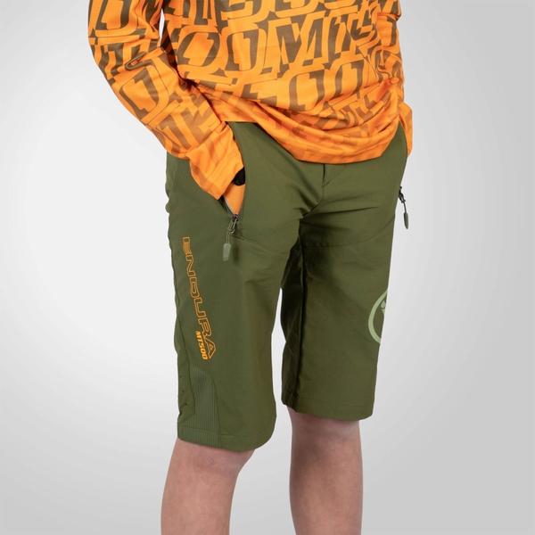 Endura Kids MT500 Shorts II - Olive Green