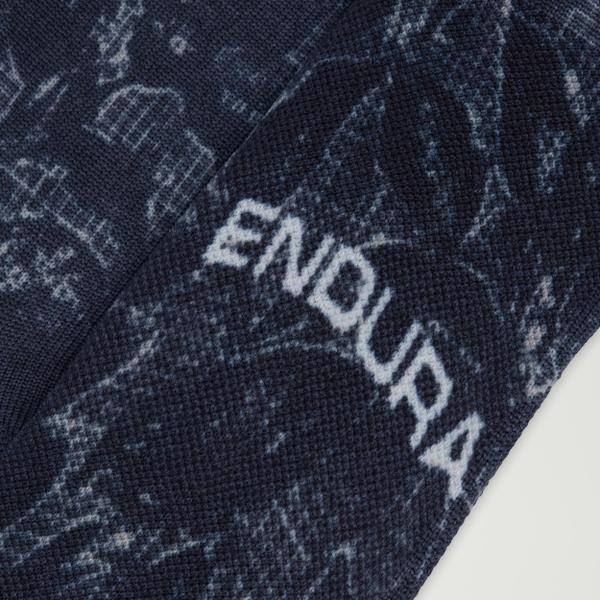 Endura Ltd Grid Floral Print Socks - Black