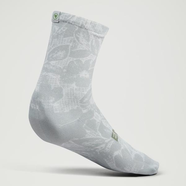 Endura Ltd Grid Floral Print Socks - Machair Green