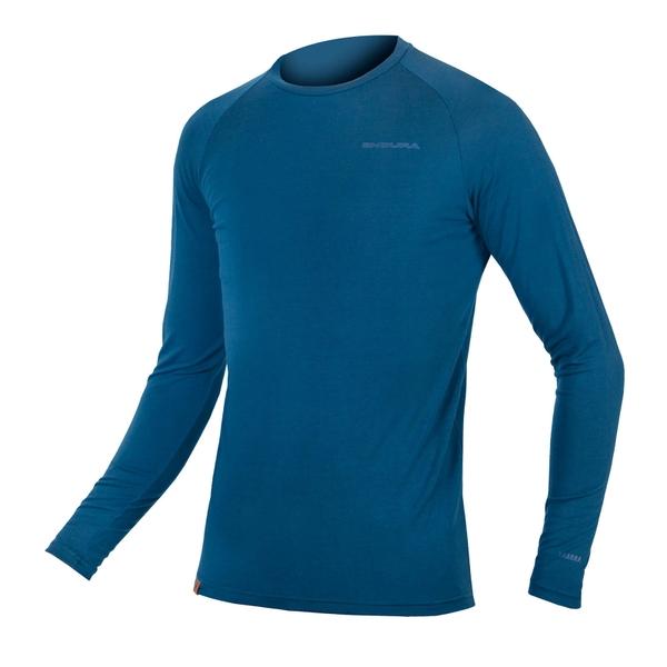 endura Men's Baabaa Blend L/S Base Layer - Blueberry