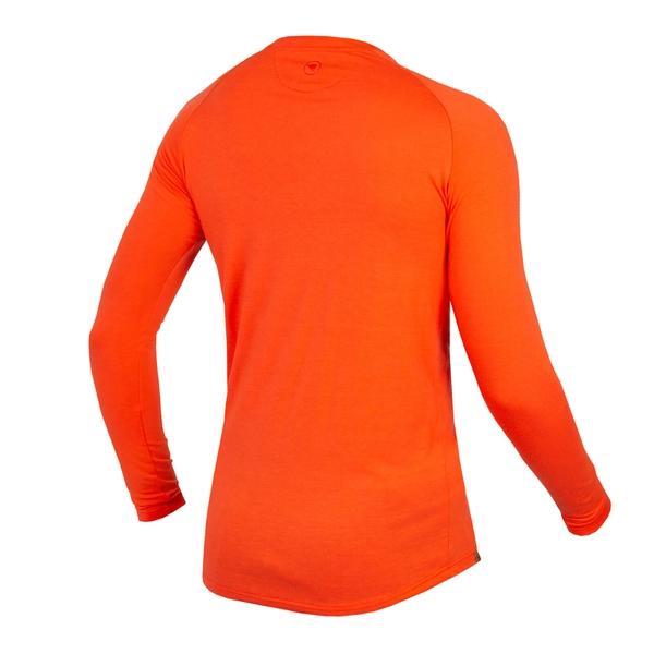 Endura Men's Baabaa Blend L/S Base Layer - Paprika