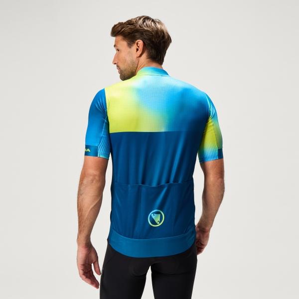 Endura Men's FS260 Bitmap S/S Jersey - Barra Blue