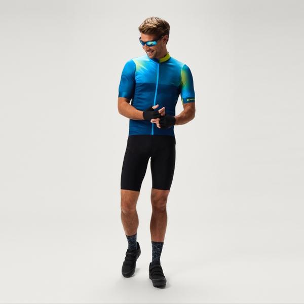 Endura Men's FS260 Bitmap S/S Jersey - Barra Blue