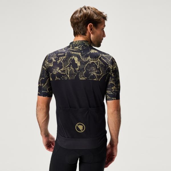 Endura Men's FS260 Floral S/S Jersey - Black