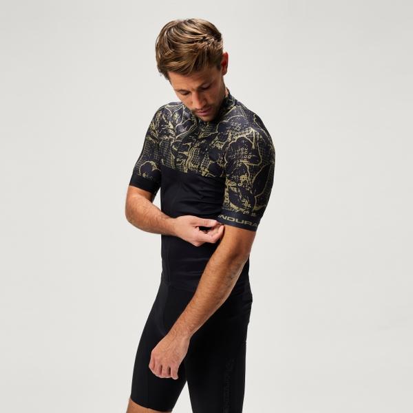 Endura Men's FS260 Floral S/S Jersey - Black