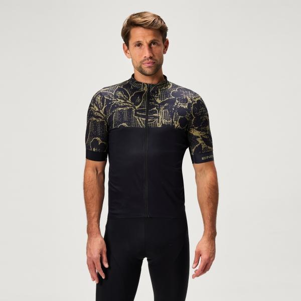 endura Men's FS260 Floral S/S Jersey - Black