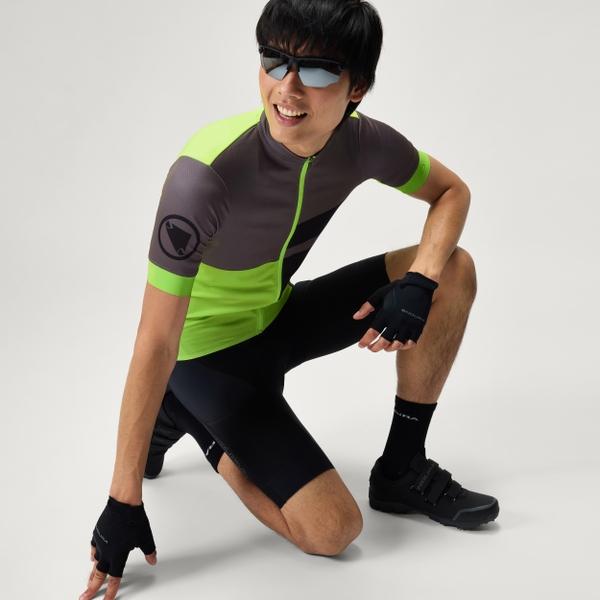 Endura Men's FS260 Print S/S Jersey - Bright Yellow