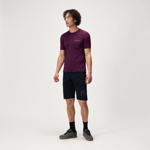 Endura Men's GV500 Foyle Tech Tee - Aubergine