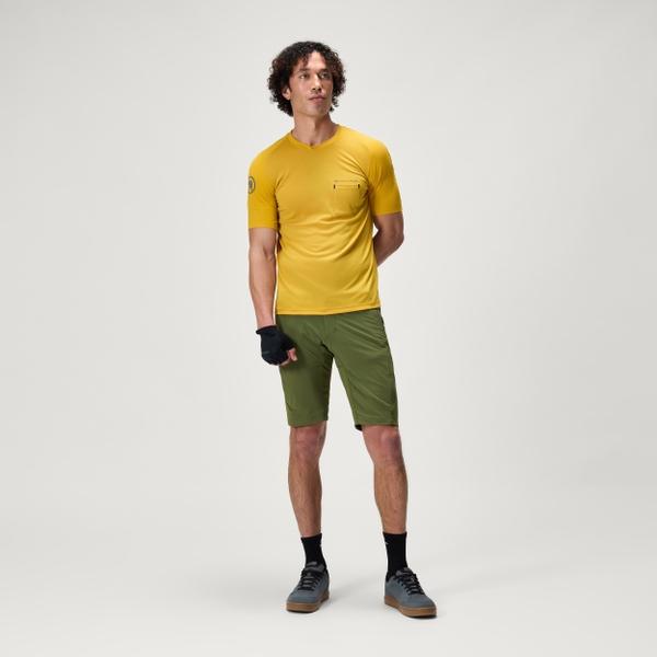 Endura Men's GV500 Foyle Tech Tee - Mustard Yellow