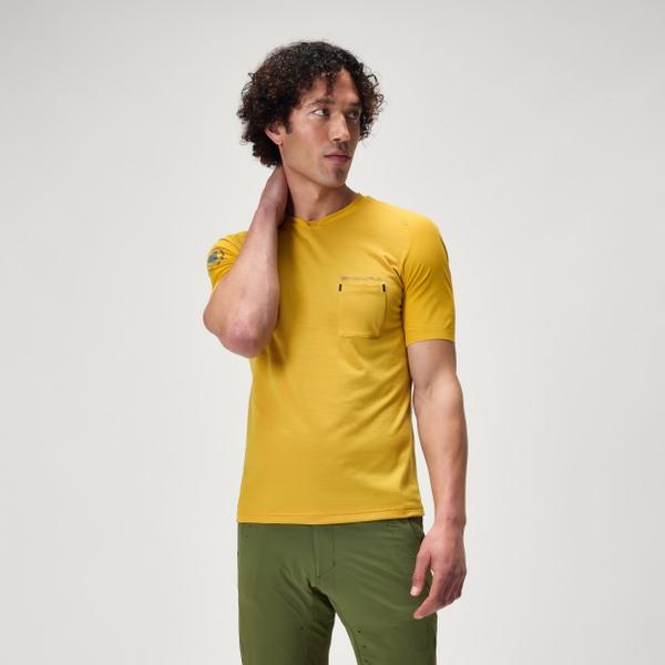 endura Men's GV500 Foyle Tech Tee - Mustard Yellow