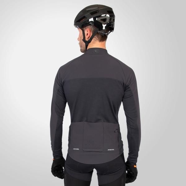 Endura Men's GV500 Merino Blend L/S Jersey - Black