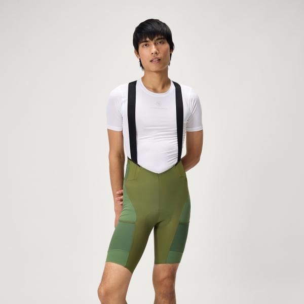 endura Men's GV500 Reiver Bib Shorts - Olive Green
