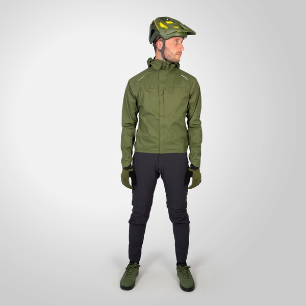 Endura Men's GV500 Waterproof Jacket - Olive Green