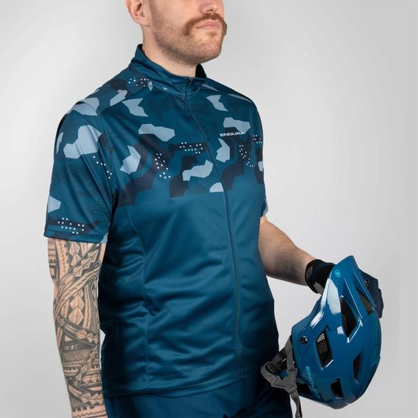 Endura Men's Hummvee Ray S/S Jersey - Blueberry