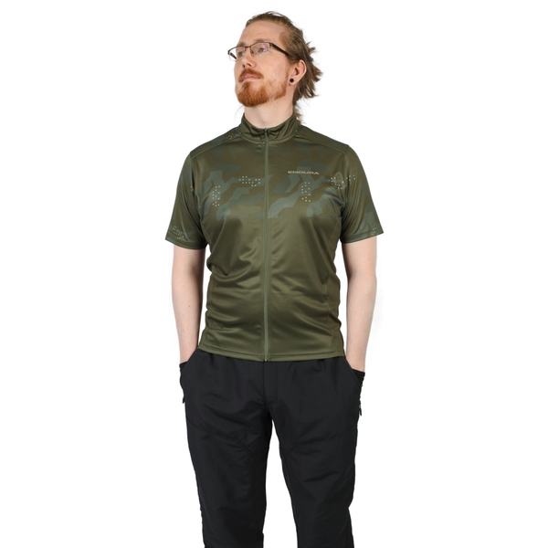 Endura Men's Hummvee Ray S/S Jersey - Olive Green