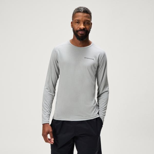 endura Men's Loop L/S Tech Tee - Dreich Grey