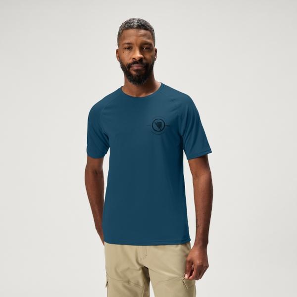 endura Men's Loop S/S Tech Tee - Barra Blue