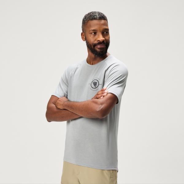Endura Men's Loop S/S Tech Tee - Dreich Grey