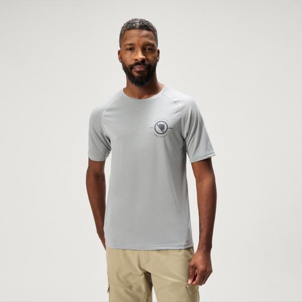 endura Men's Loop S/S Tech Tee - Dreich Grey