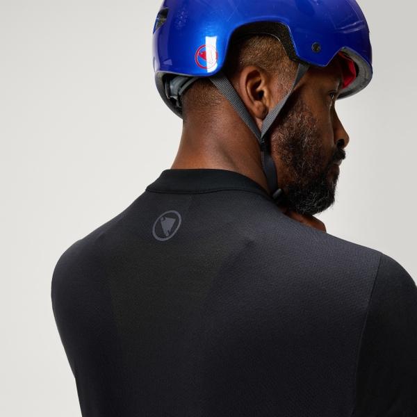 Endura Men's Loop S/S Zipped Jersey - Black