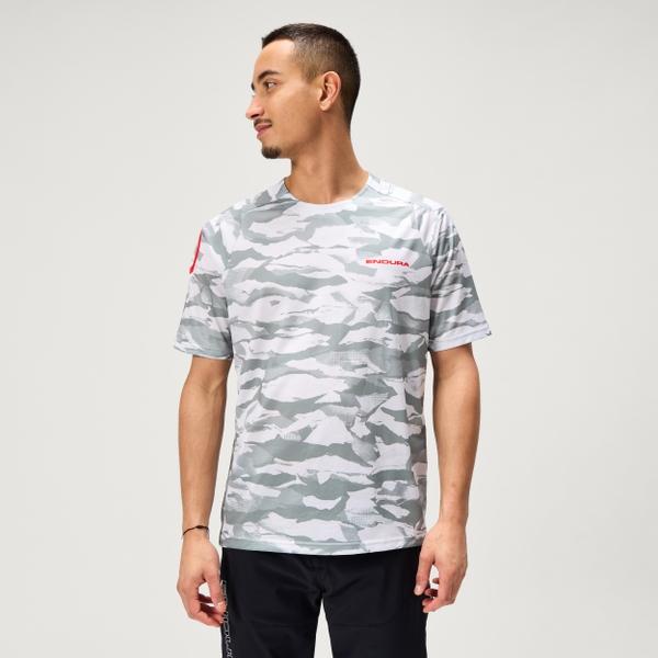 endura Men's Ltd Mountain Camo S/S Tee - Haar Grey