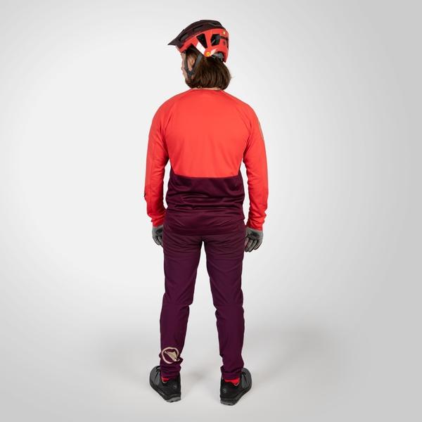 Endura Men's MT500 Burner L/S Jersey - Aubergine