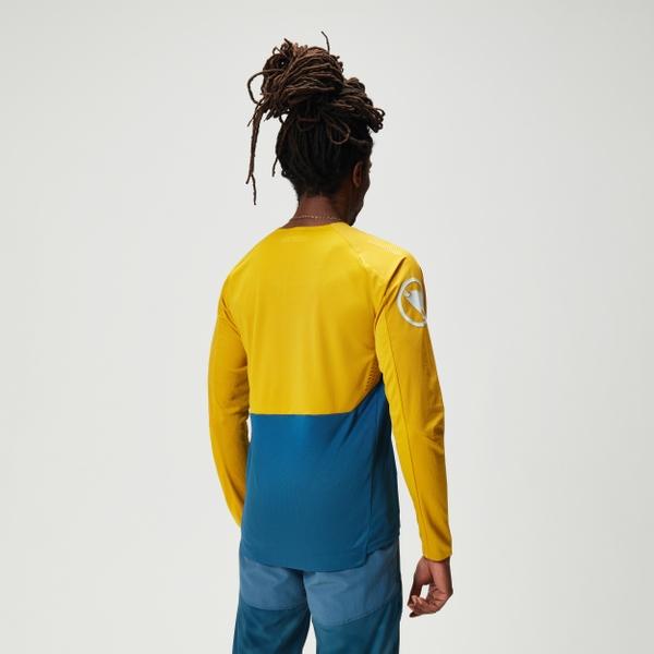 Endura Men's MT500 Burner L/S Jersey - Blue Steel