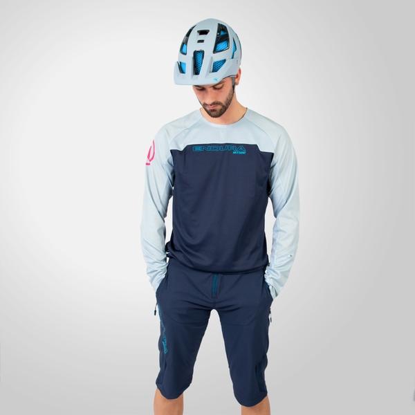 Endura Men's MT500 Burner L/S Jersey - Ink Blue