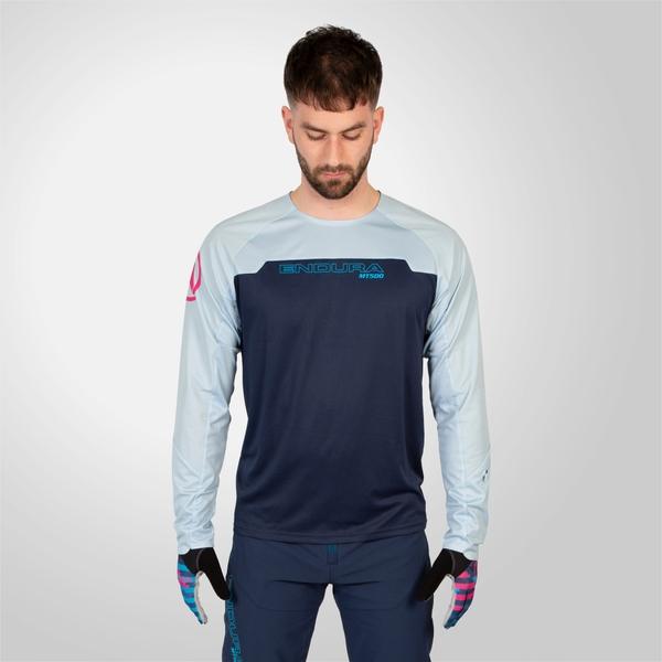 endura Men's MT500 Burner L/S Jersey - Ink Blue