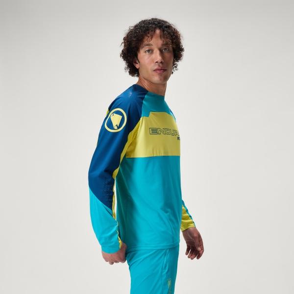 Endura Men's MT500 Burner Lite L/S Tee - Blueberry