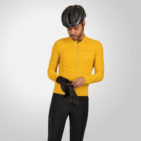 Endura Men's Pro SL L/S Jersey II - Mustard Yellow