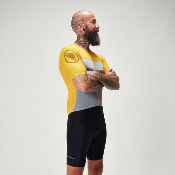Endura Men's Pro SL Race S/S Jersey - Mustard Yellow