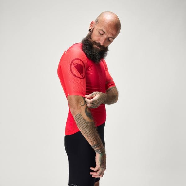 Endura Men's Pro SL Race S/S Jersey - Pomegranate