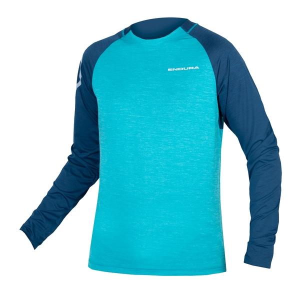 endura Men's SingleTrack L/S Jersey - Atlantic