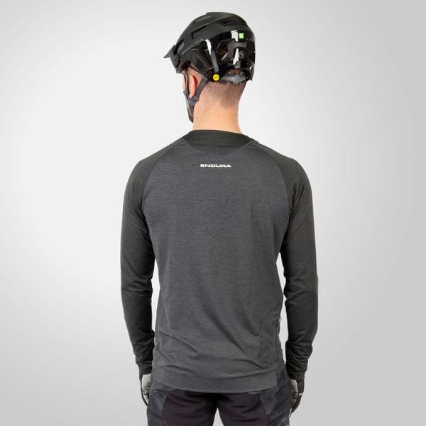 Endura Men's SingleTrack L/S Jersey - Pewter Grey