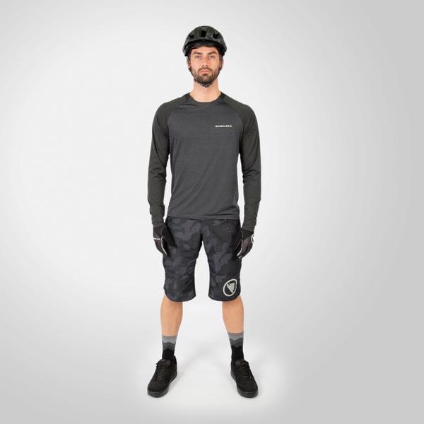 Endura Men's SingleTrack L/S Jersey - Pewter Grey