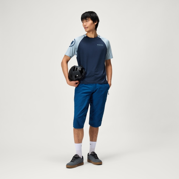 Endura Men's SingleTrack S/S Tee - Ink Blue