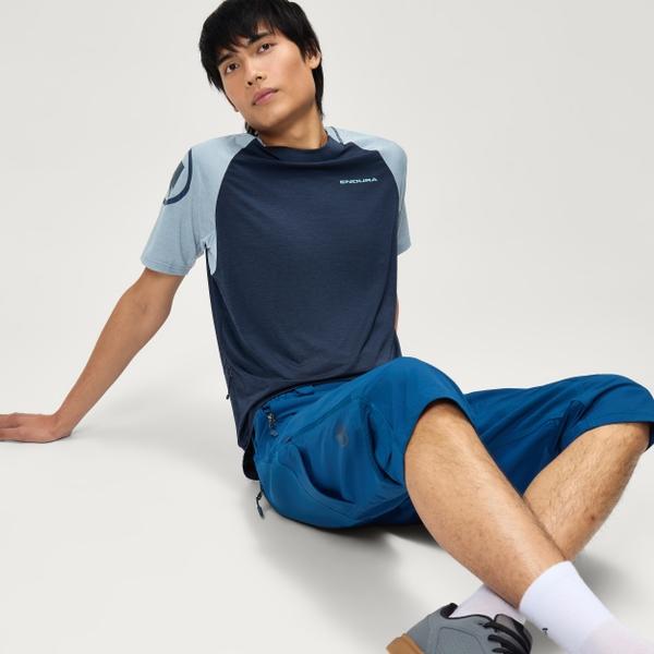 Endura Men's SingleTrack S/S Tee - Ink Blue