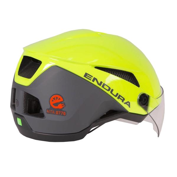 Endura SpeedPedelec Visor Helmet - Hi-Viz Yellow