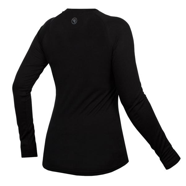 Endura Women's Baabaa Blend L/S Base Layer - Black