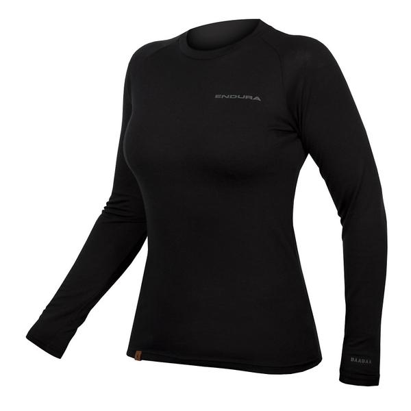 endura Women's Baabaa Blend L/S Base Layer - Black