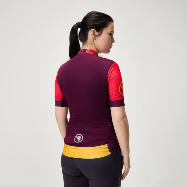 Endura Women's FS260 Print S/S Jersey - Pomegranate