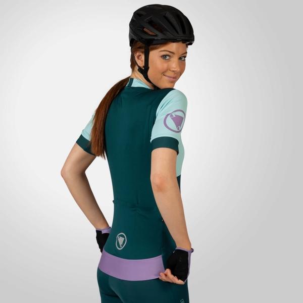 Endura Women's FS260 Print S/S Jersey - Violet