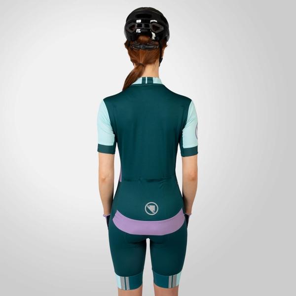 Endura Women's FS260 Print S/S Jersey - Violet
