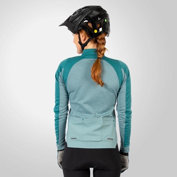 Endura Women's GV500 L/S Jersey - Spruce Green