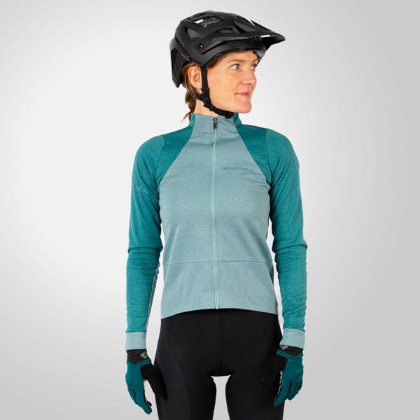 endura Women's GV500 L/S Jersey - Spruce Green