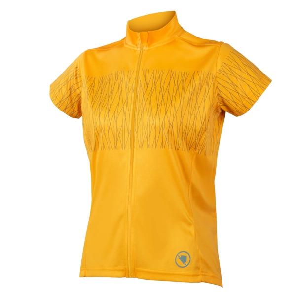 endura Women's Hummvee Ray S/S Jersey - Saffron