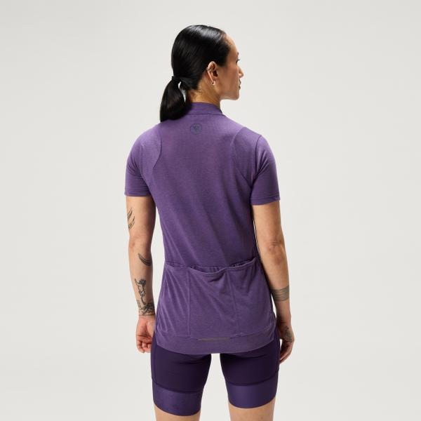 Endura Women's Loop S/S Zipped Jersey - Heather